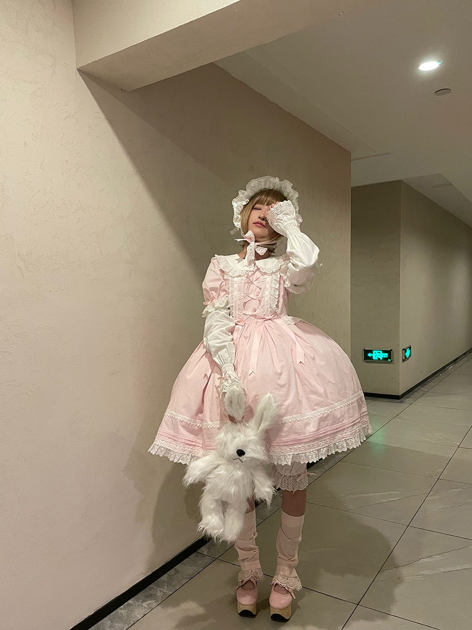 【受注予約5/21まで】Laura's Doll 付け袖付ワンピース・全5色