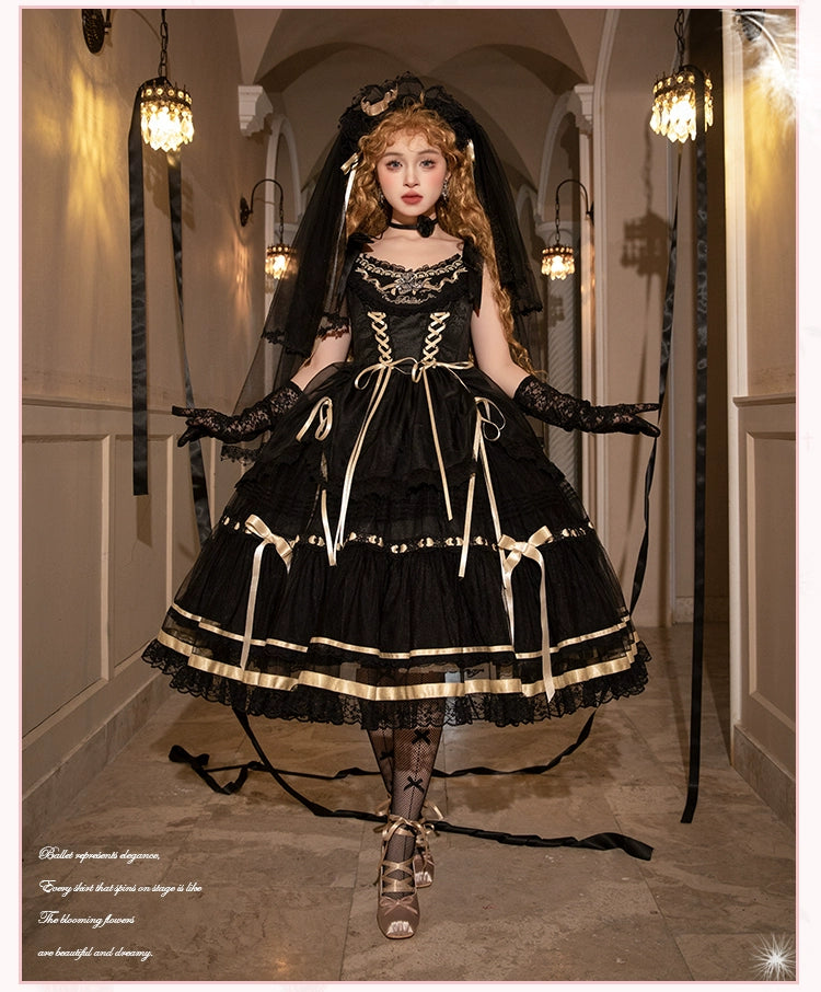 [Pre-orders available until 1/28] Silk Ballet Jumper Skirt, Long Length