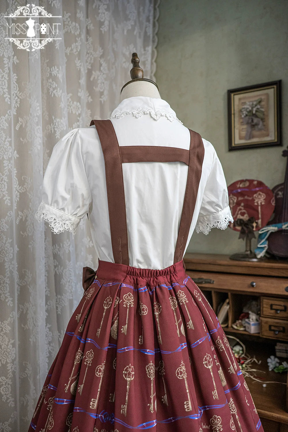 Secret Key Antique 2way Suspender Skirt
