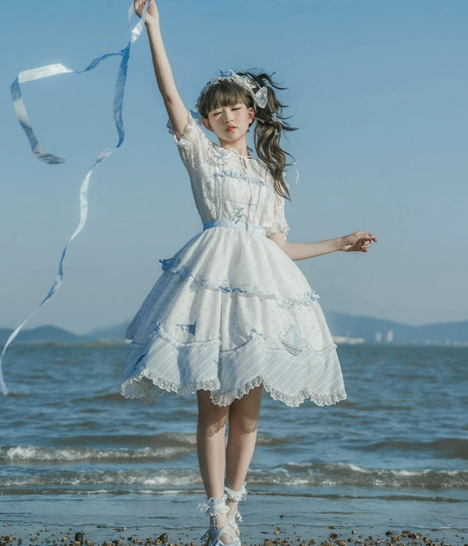 【受注予約6/18まで】The House by the Sea エプロンスカート