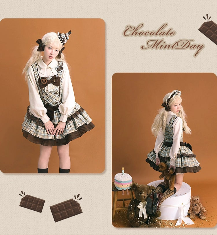 【受注予約7/28まで】Chocolate Mint Day ジャンパースカート