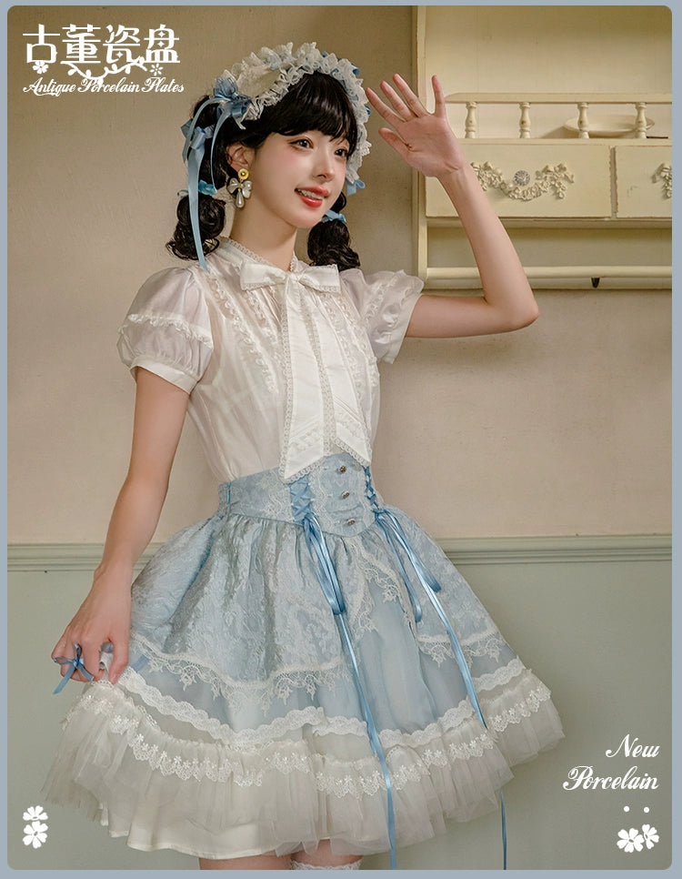 Antique Porcelain Plates Skirt