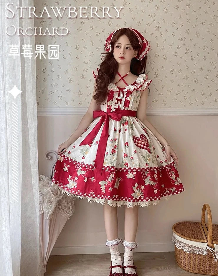 Strawberry Orchard Strawberry Jumper Skirt