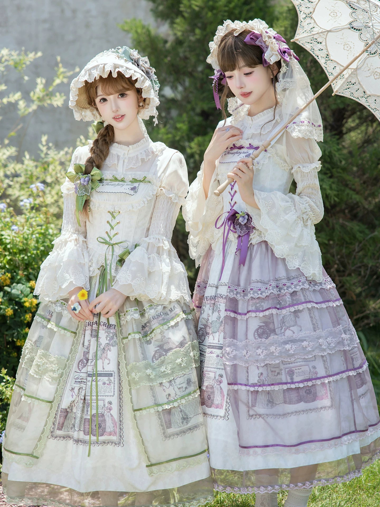 【受注予約6/29まで】Du'erfa Manor 姫袖付2way半袖ブラウス