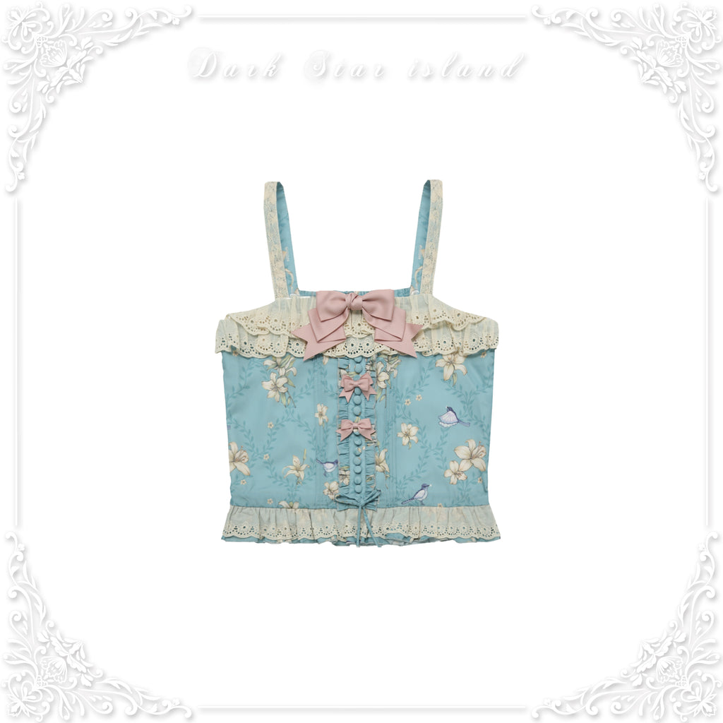 Lily and Wind Classical Print Skirt and Top