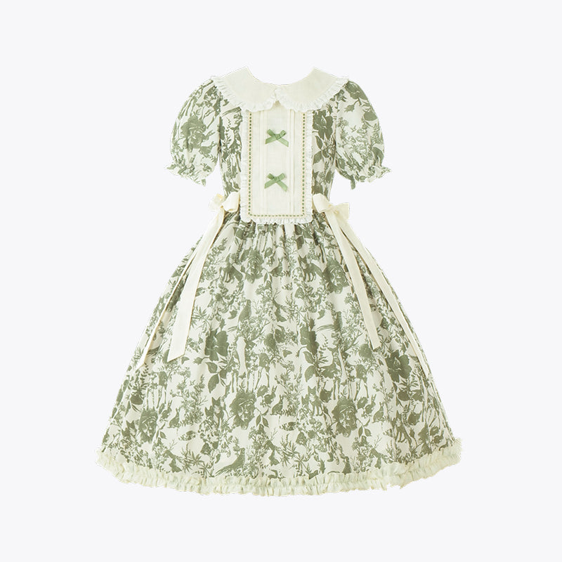 Forest Animals 2way short sleeve dress