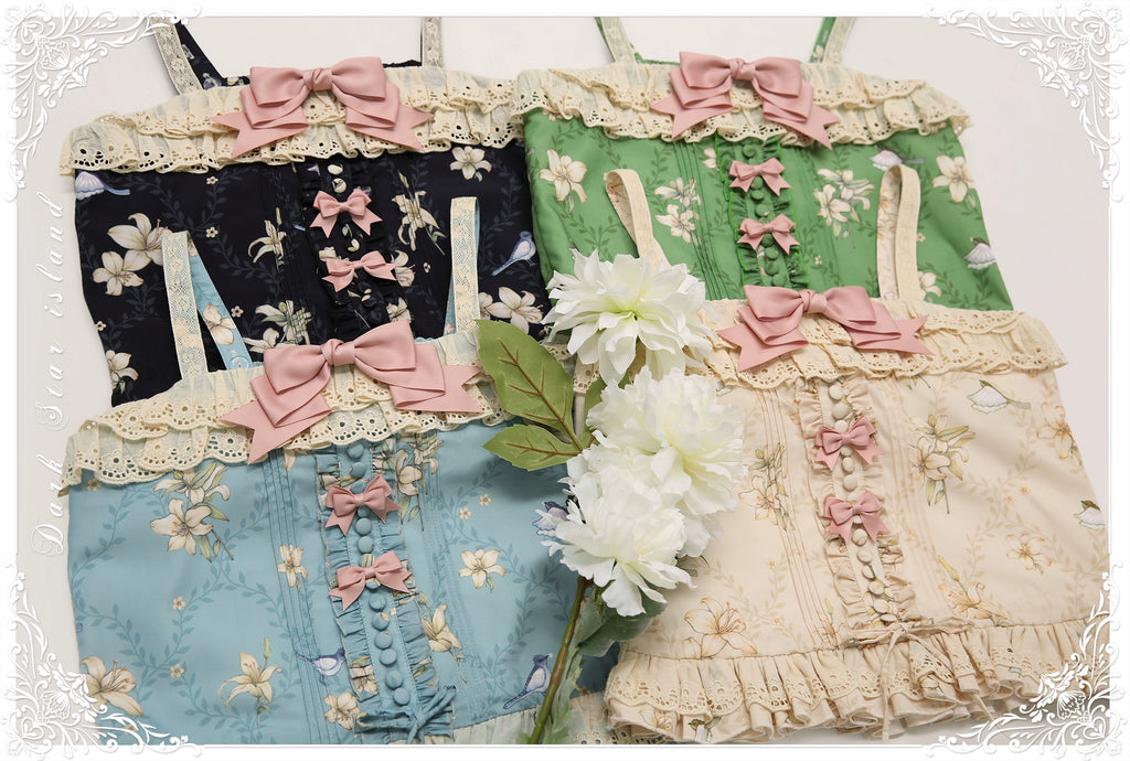 Lily and Wind Classical Print Skirt and Top