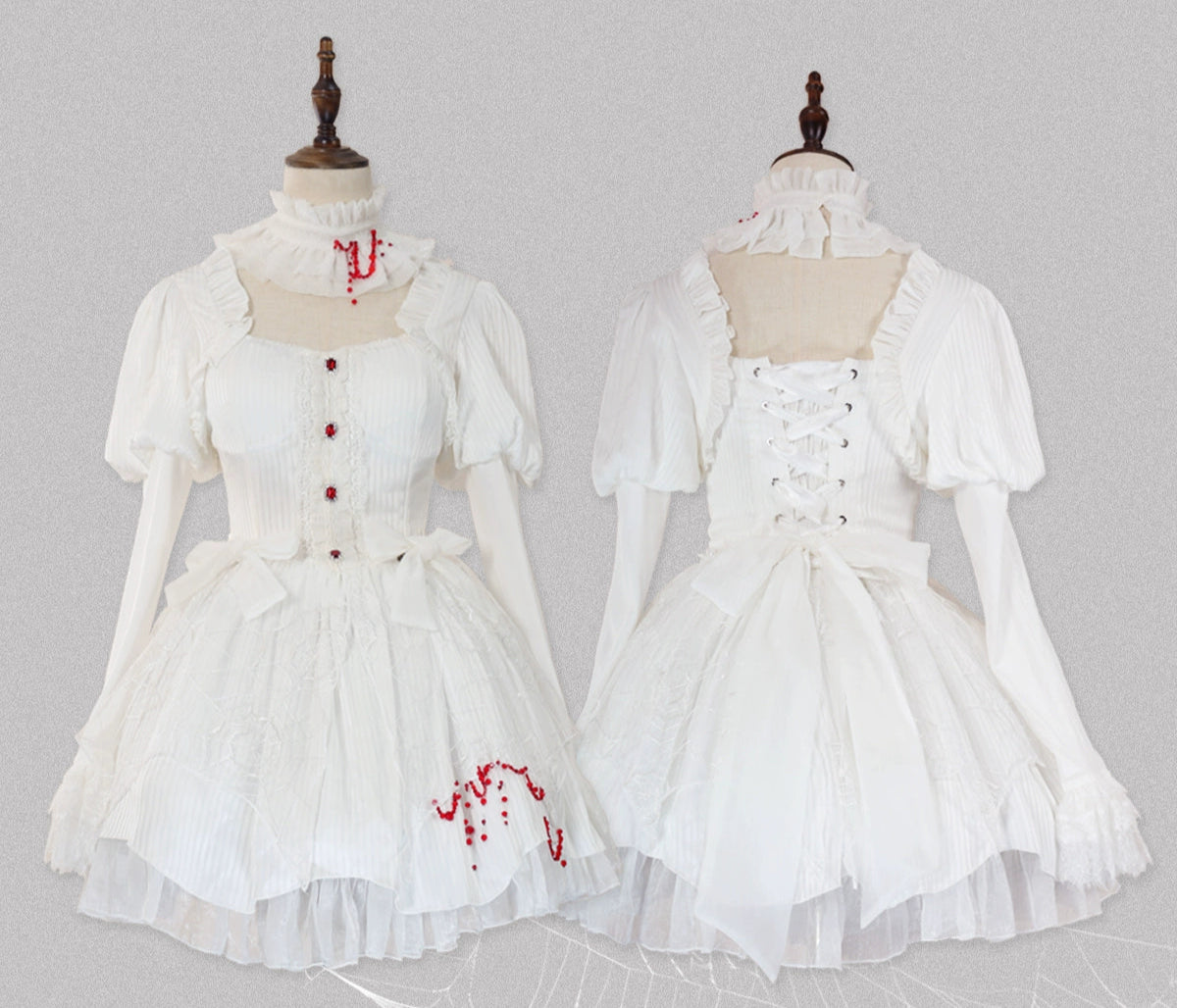 Twin Witches ゴシックチュールワンピースとインナースカート