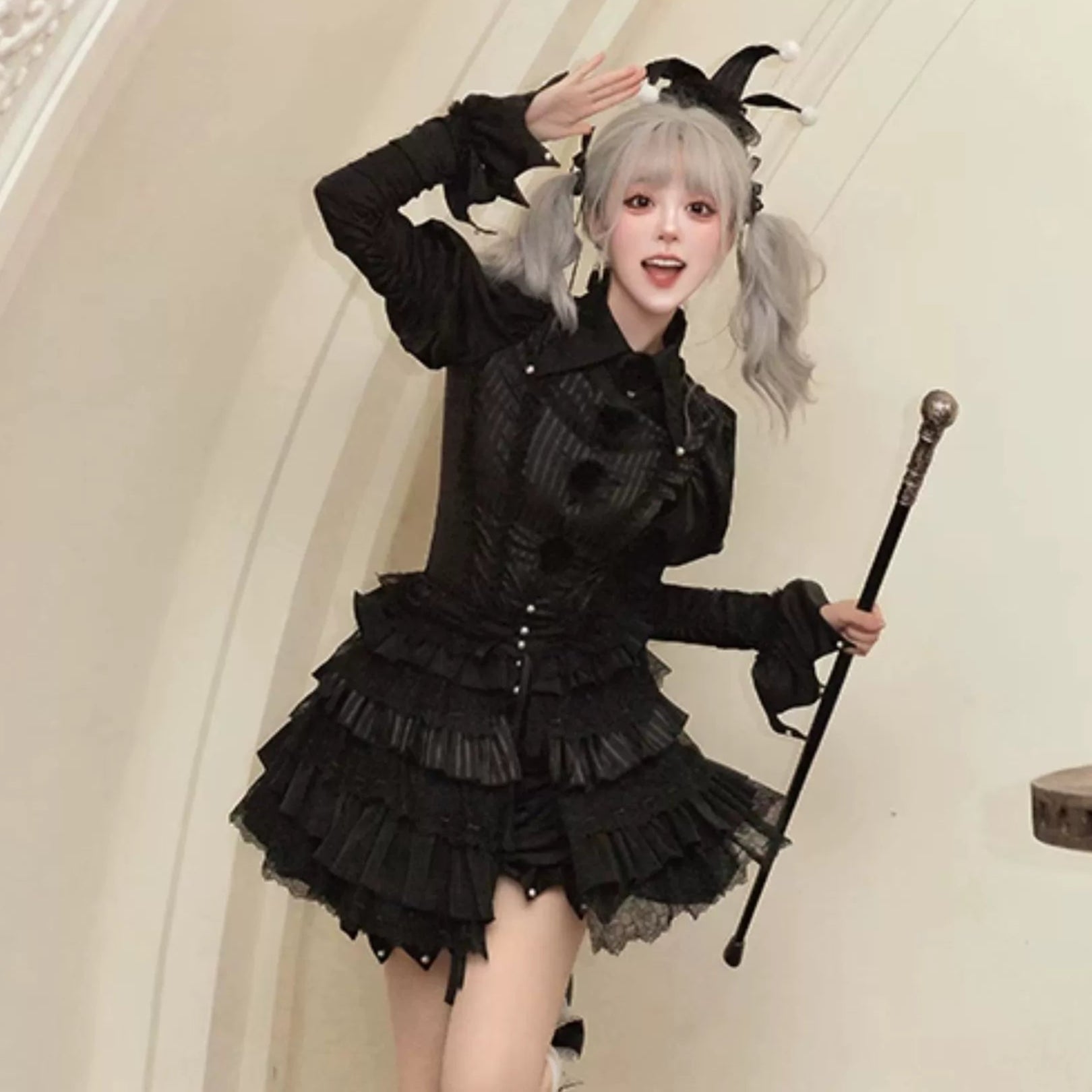 【受注予約5/28まで】Clown Party ショール兼オーバースカート・ハット