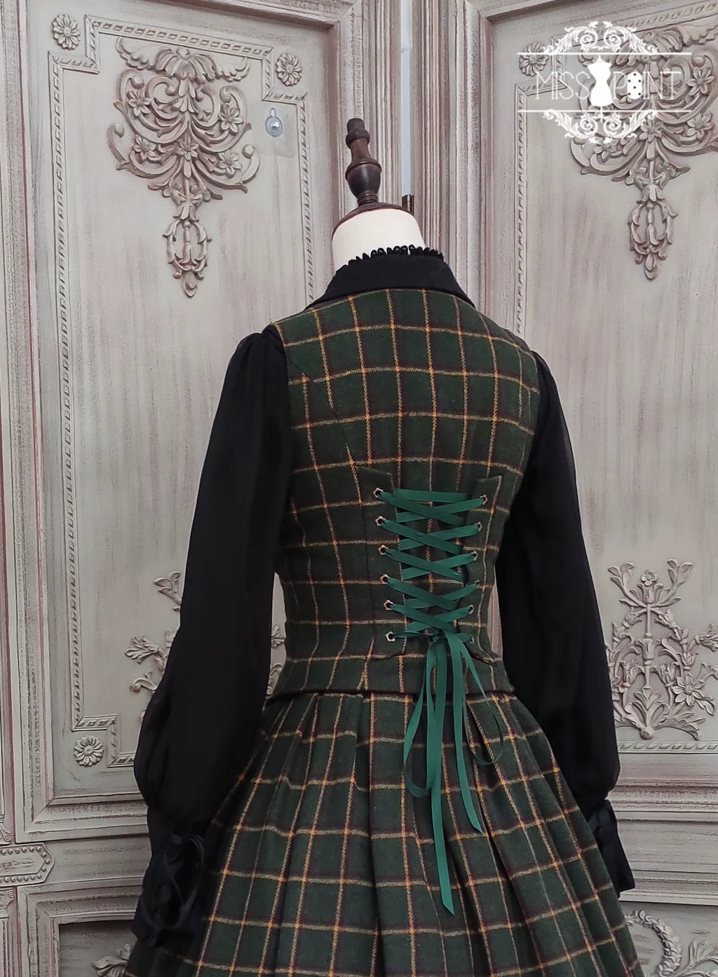 [Pre-order] British Classical Lolita Warm Check Vest