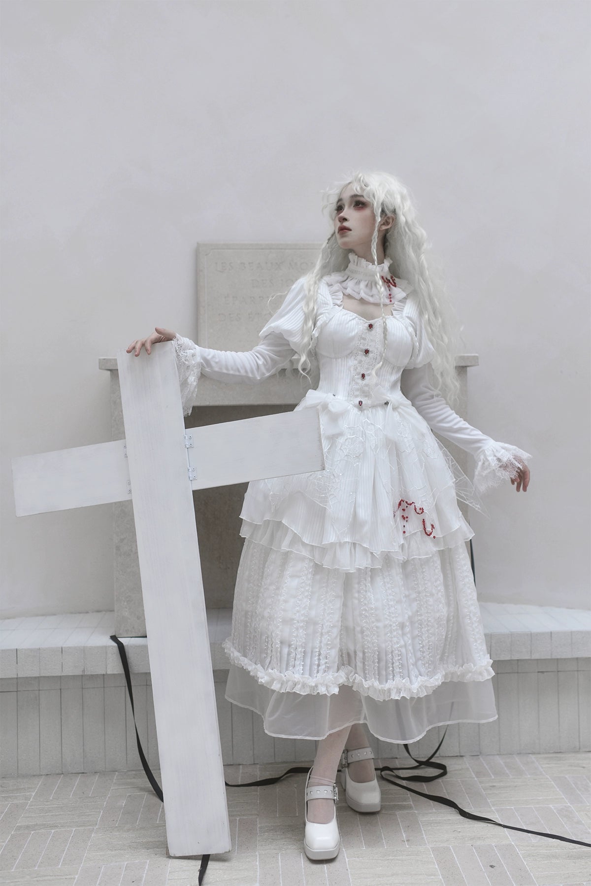 Twin Witches ゴシックチュールワンピースとインナースカート