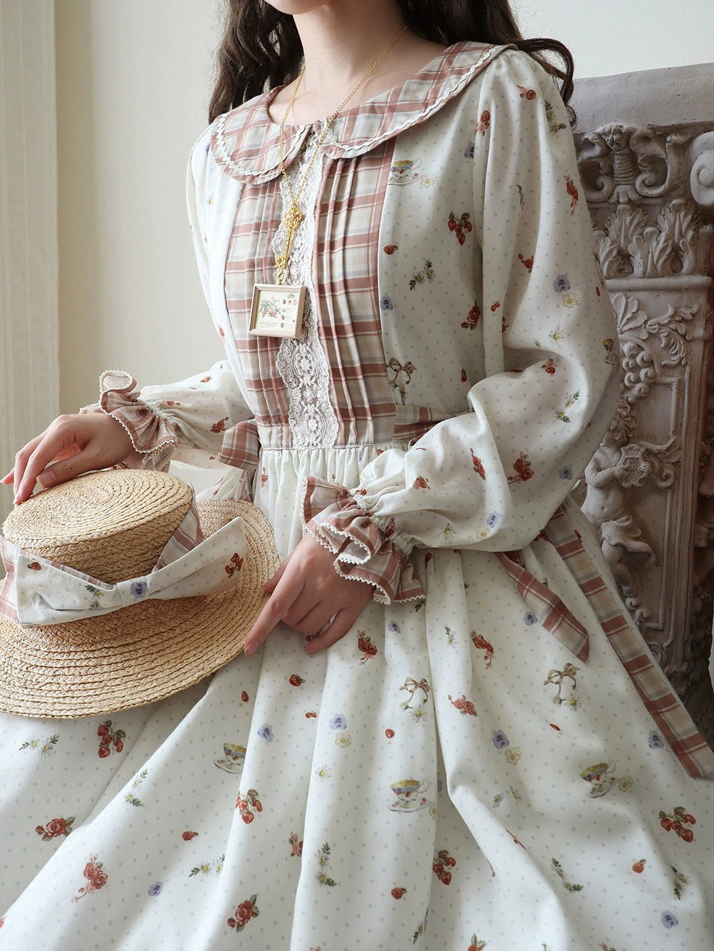 [Pre-order] Autumn Pleasure Round Collar Dress