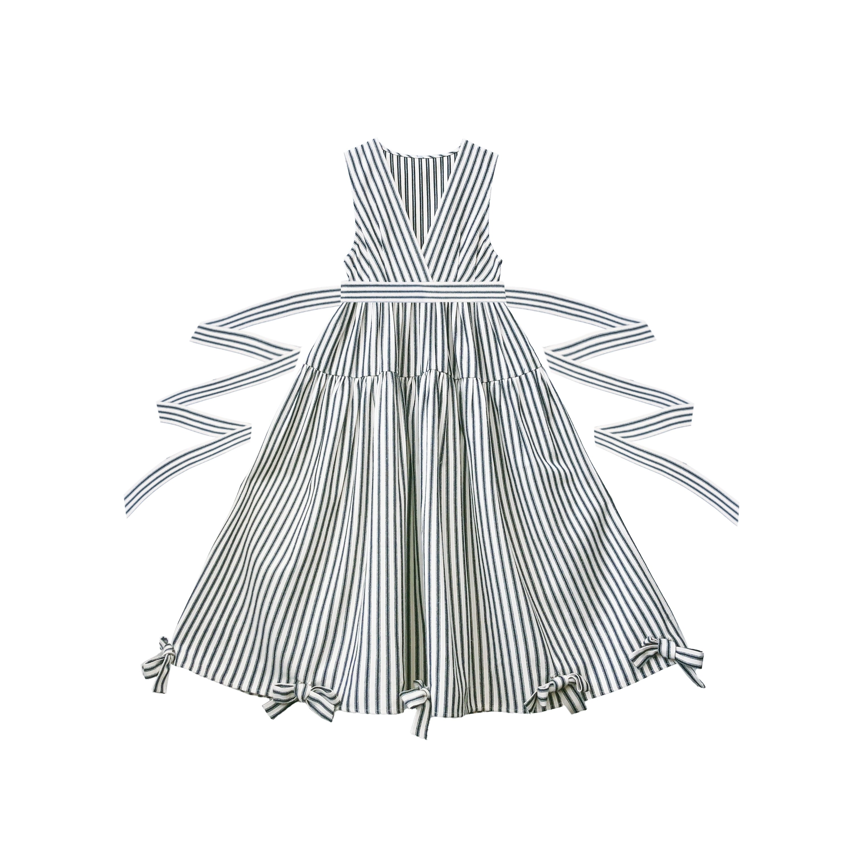 Striped and ribbon French girly jumper skirt