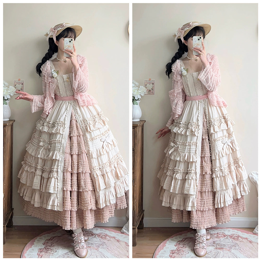 [Sale period has ended] Cat Rose Tea Party Layered Inner Skirt