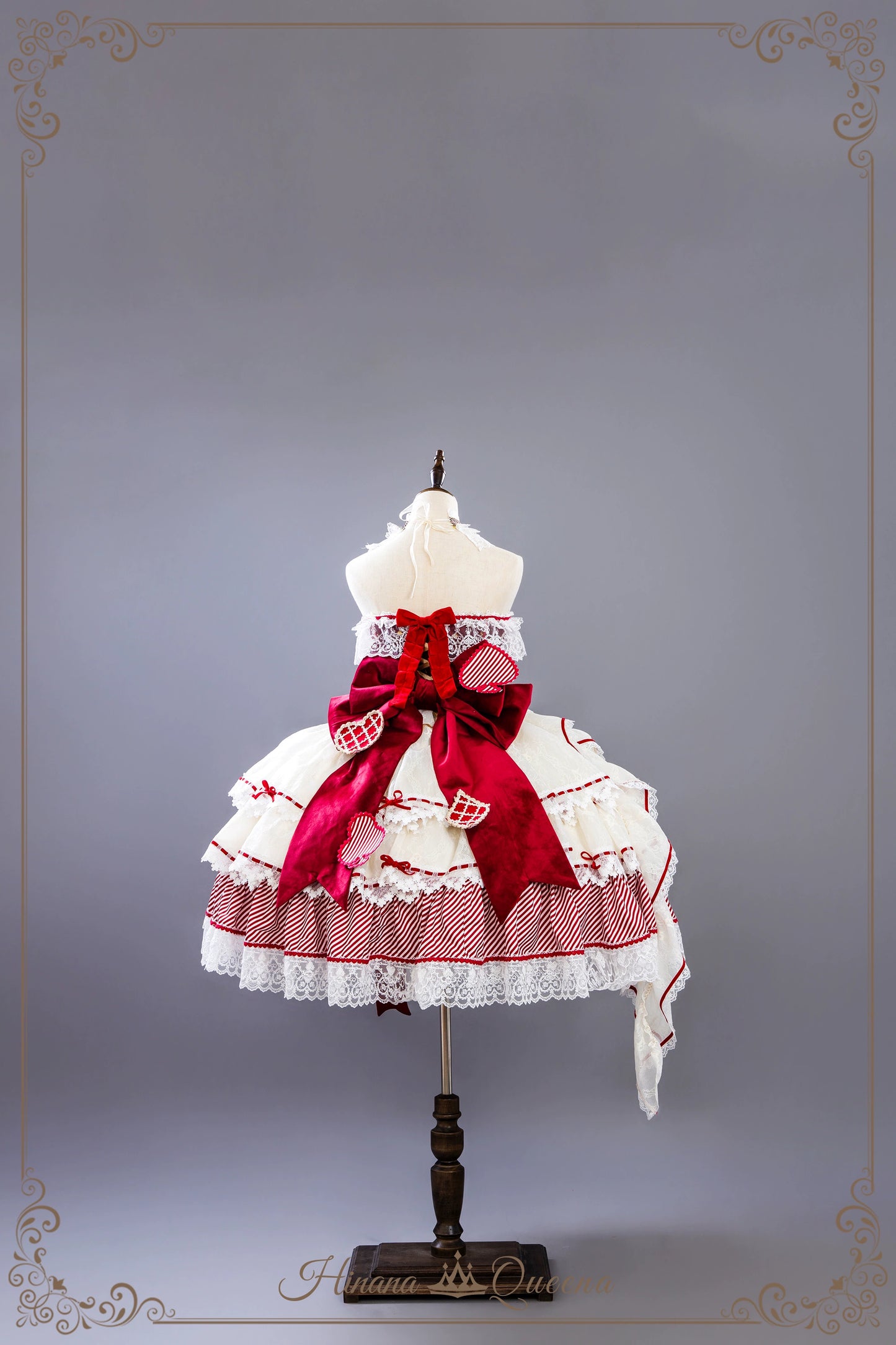 【新色・受注予約8/8まで】Dream Alice ラグジュアリーセットアップ／クイーンレッド／ショート丈