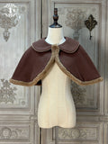 [Pre-orders available until 12/4] Classic Chocolat Stripe Short Cape