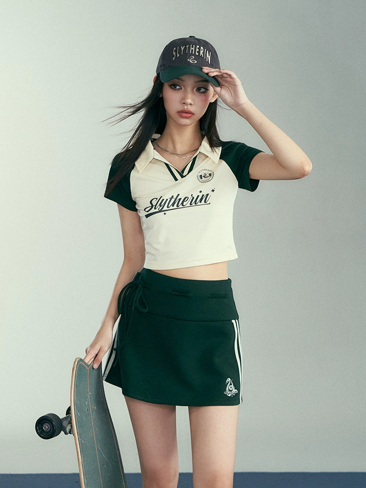 [Pre-order] Hogwarts School of Witchcraft and Wizardry Miniskirt, Short Sleeve Top and Hat Set