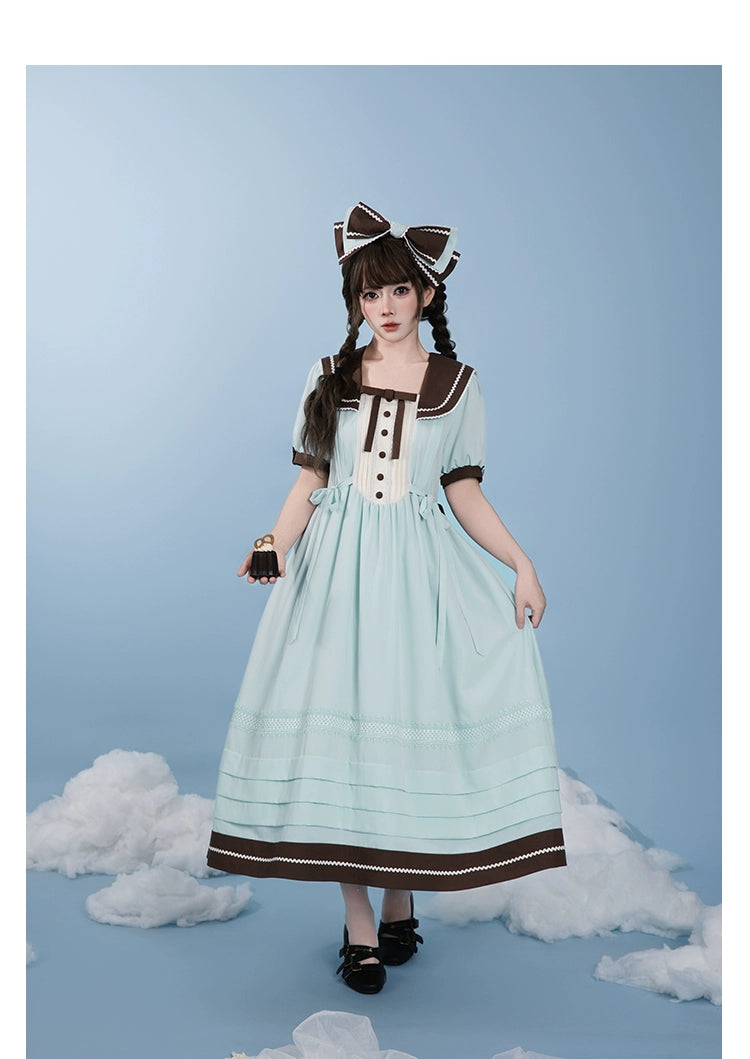 【受注予約7/23まで】Voyage Poem クラシカルマリンワンピース