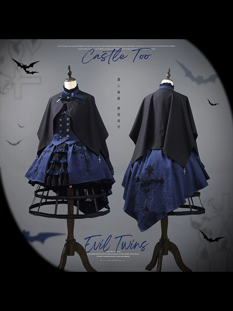 [Pre-order] Evil Twins Gothic Lolita Blouse, Vest, Cape, Skirt [10% off for 4 items]