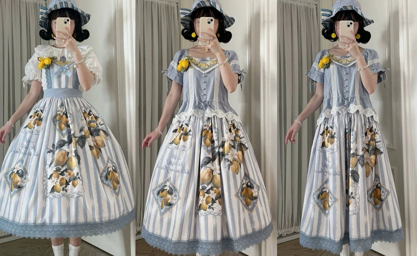 [Pre-orders accepted until 5/10] Lemon Island 2-way apron skirt