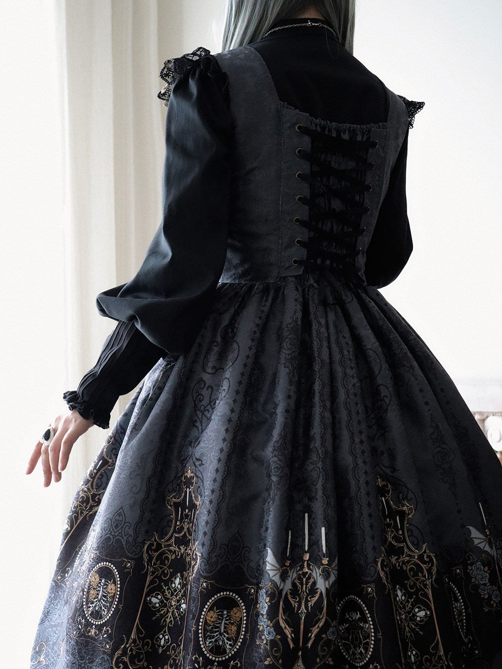 【受注予約1/18まで】Blood Night Lantern Master プリントジャンパースカート