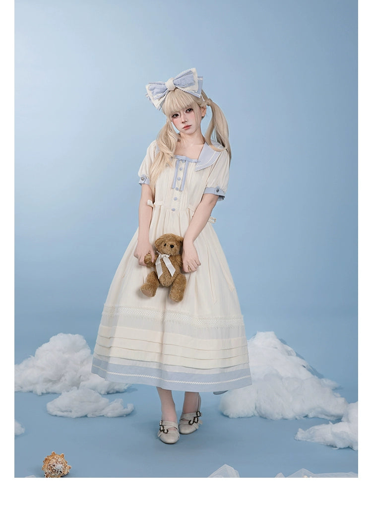 【受注予約7/23まで】Voyage Poem クラシカルマリンワンピース