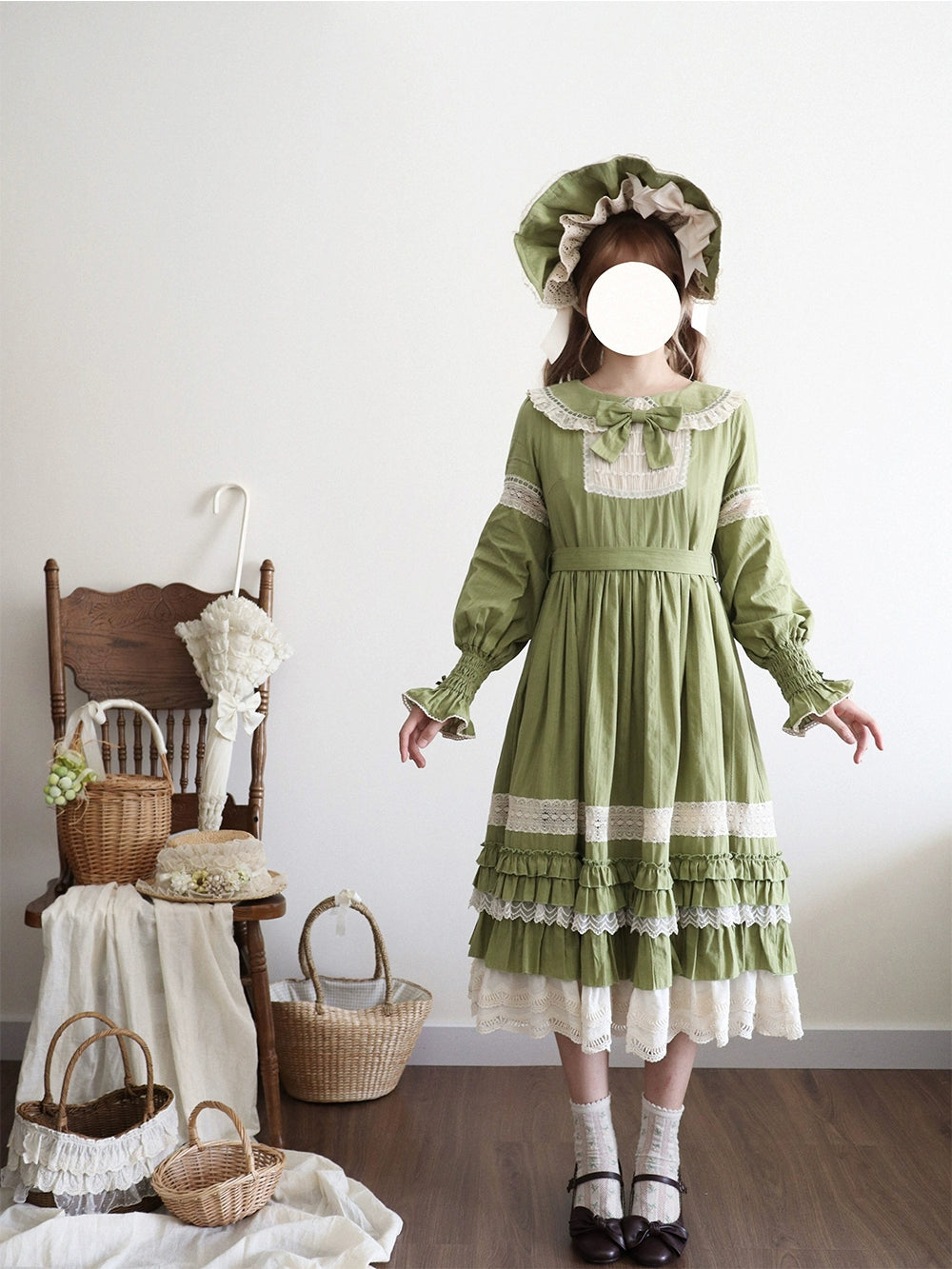 【予約販売】Sweetie Sheep フリルワンピース・無地タイプ
