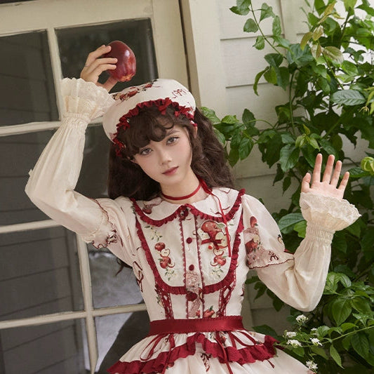 Apple Orchard Long skirt and short sleeve top set