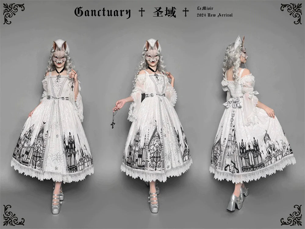 【販売期間終了】Sanctuary ゴスロリオフショルダー姫袖ブラウス