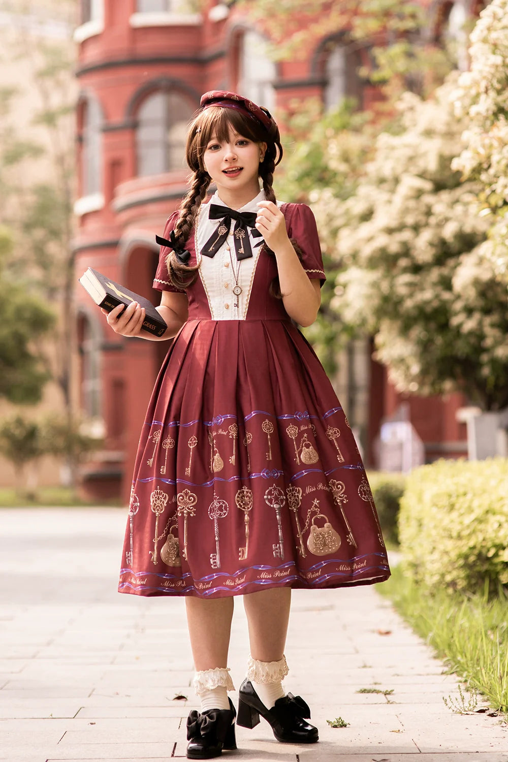 [Pre-order] Secret Key Antique Short Sleeve Dress
