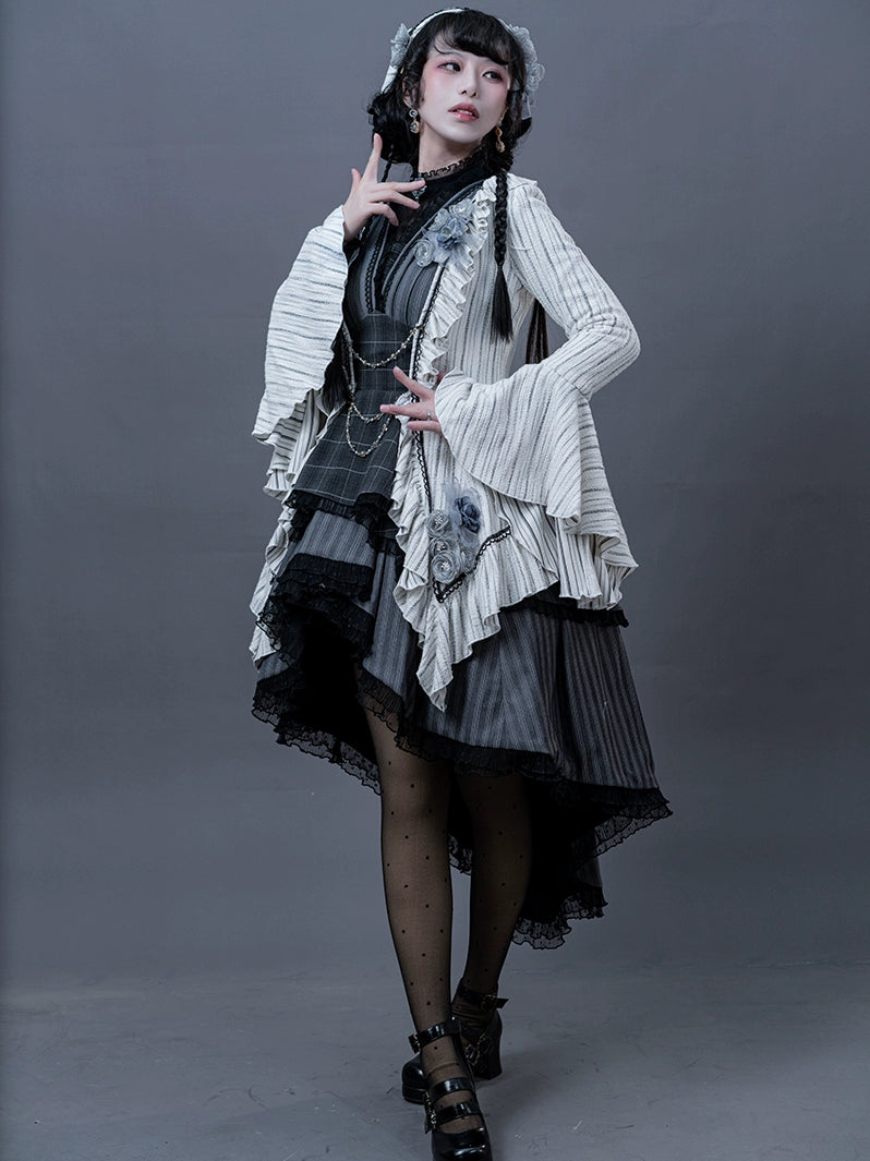 Monotone Camellia ジャンパースカート3点セット
