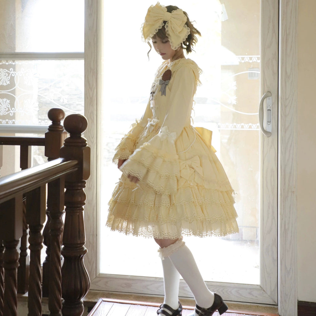 [Pre-orders available until 2/16] Pure Love Heart Language Ribbon and Lace Jumper Skirt