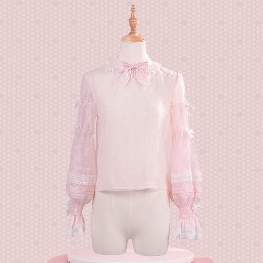 【受注予約12/23まで】Lace Figure シアーブラウス