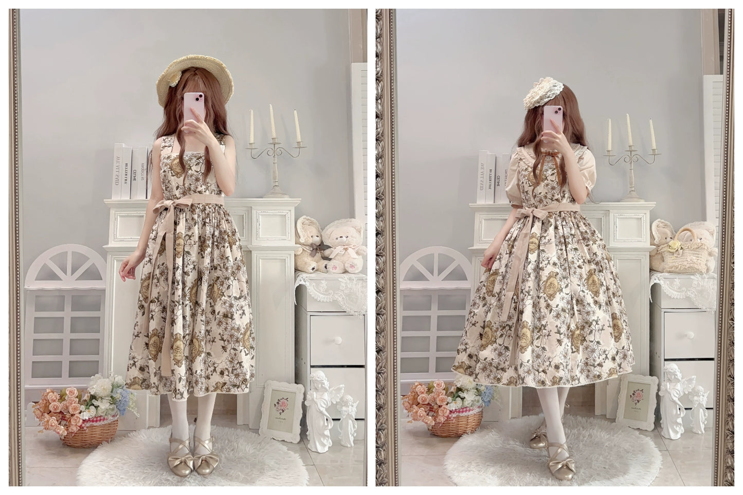 【受注予約10/8まで】Wild Daisies in the Garden ジャンパースカート