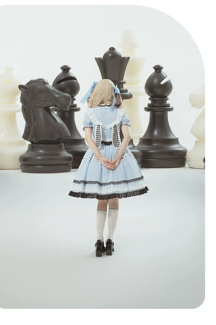 EAT ME Bunny ears Alice short sleeve dress