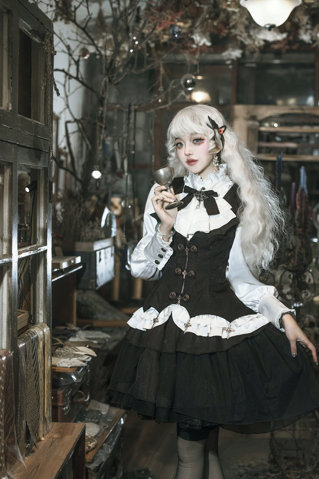 Bloodline Baron Spider Web Skirt 3-Piece Set