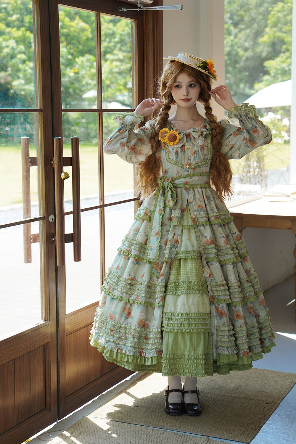 [Pre-order] Gardening Sunflower Luxury Dress