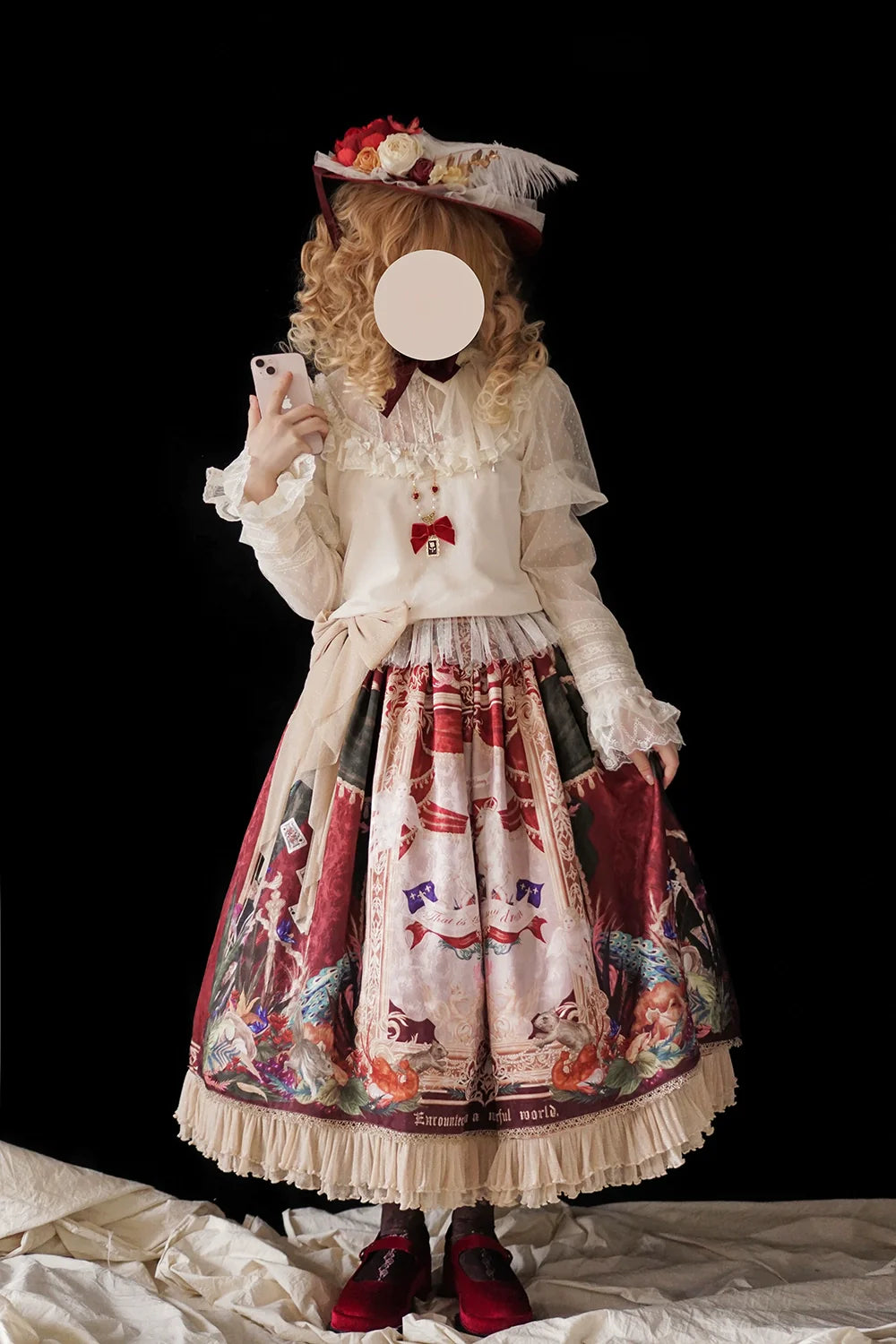 【受注予約4/8まで】Wanhua Mirror 西洋貴族風スカート フリルタイプ