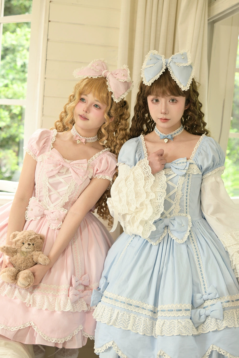 【受注予約6/12まで】Antique Petal Rabbit リボンワンピース