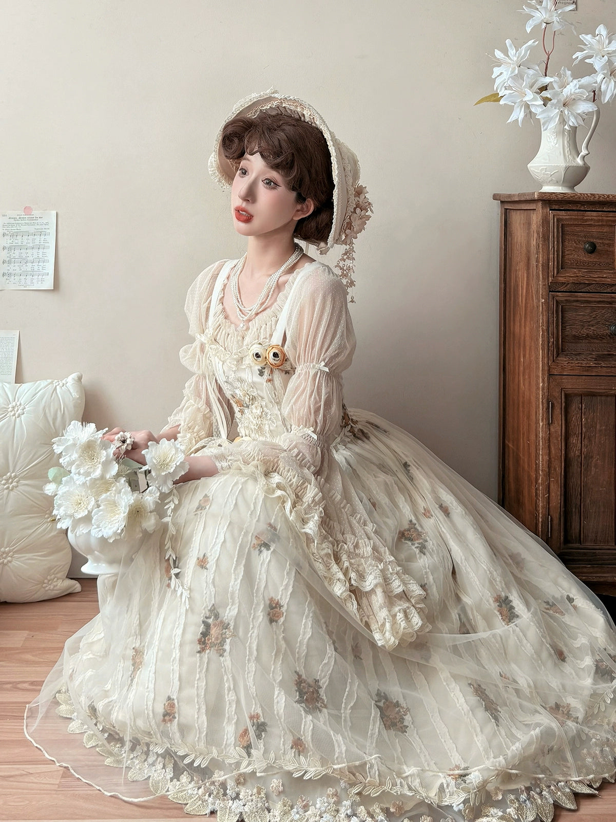 【受注予約8/27まで】Chloris お花のコサージュ