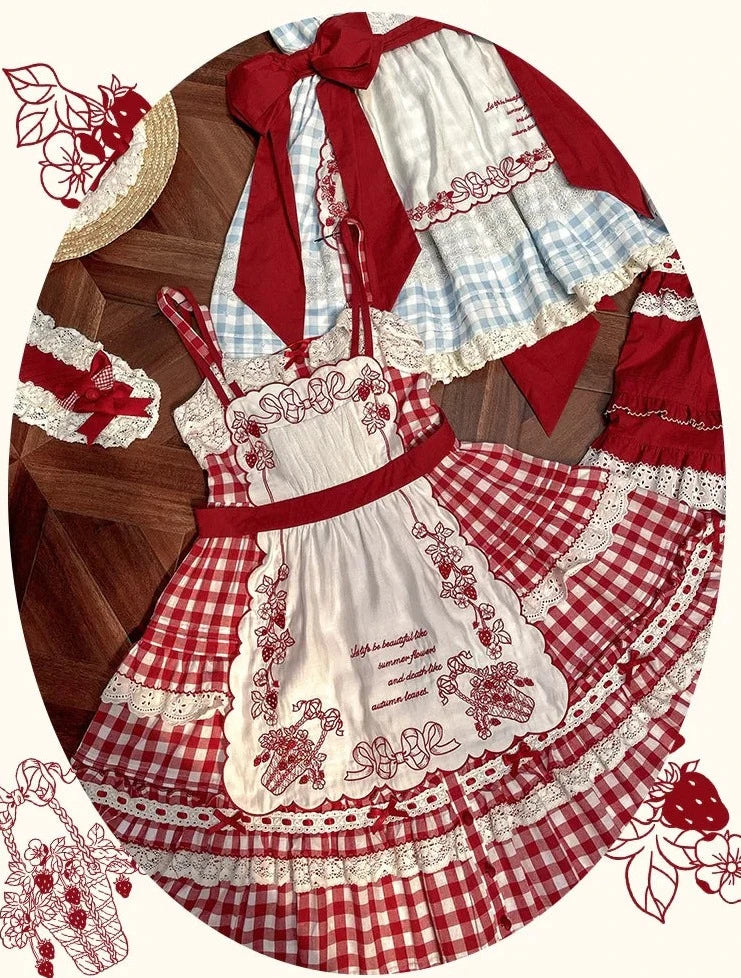 Strawberry Basket Jumper Skirt