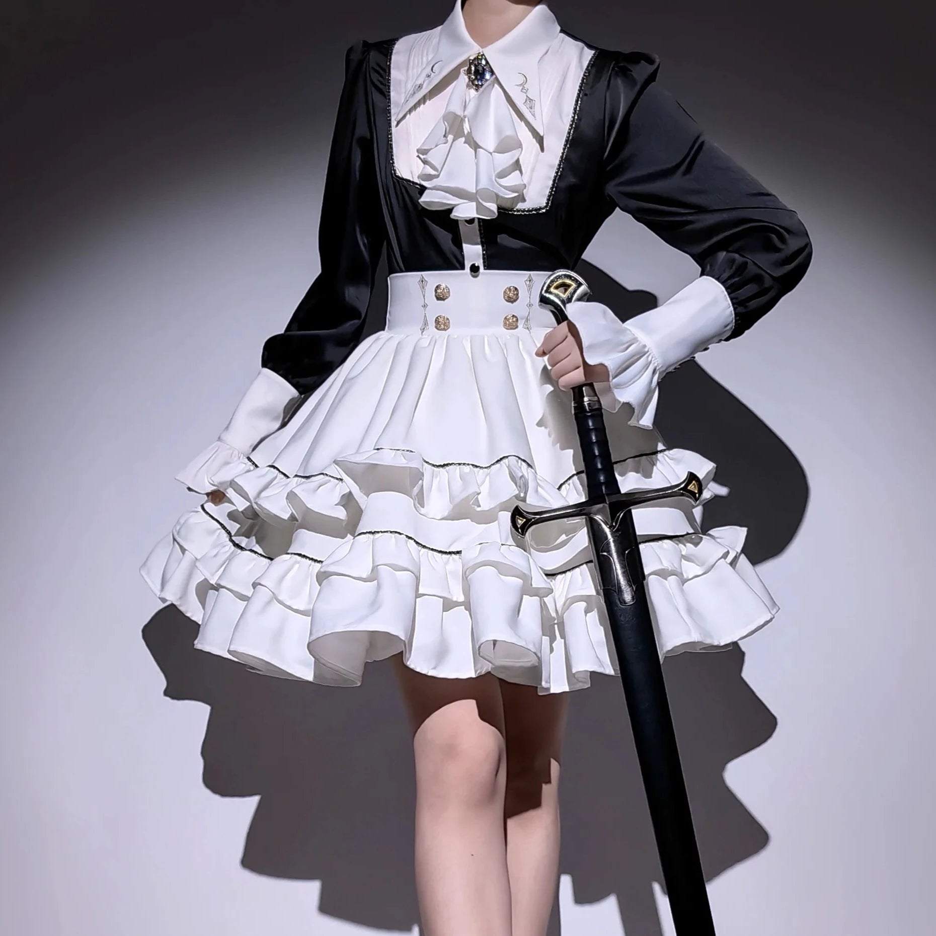堕月法則 皇子系クラシカルジャボタイブラウス