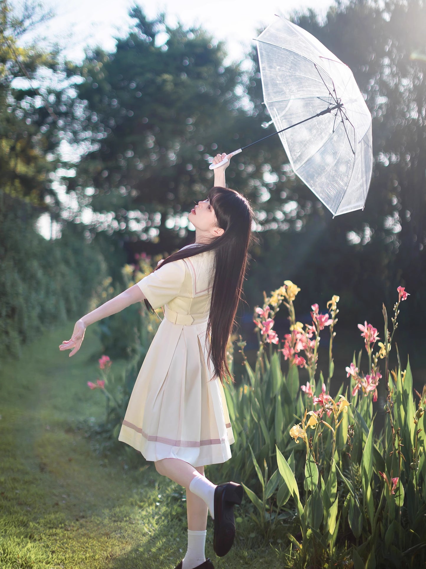 After the Rain カモミールの花咲く制服風ワンピース