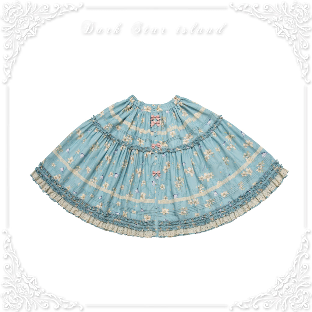 Lily and Wind Classical Print Skirt and Top