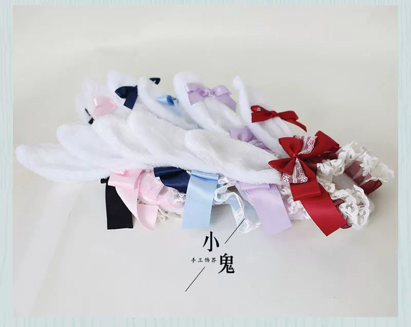 rabbit ear ribbon headband