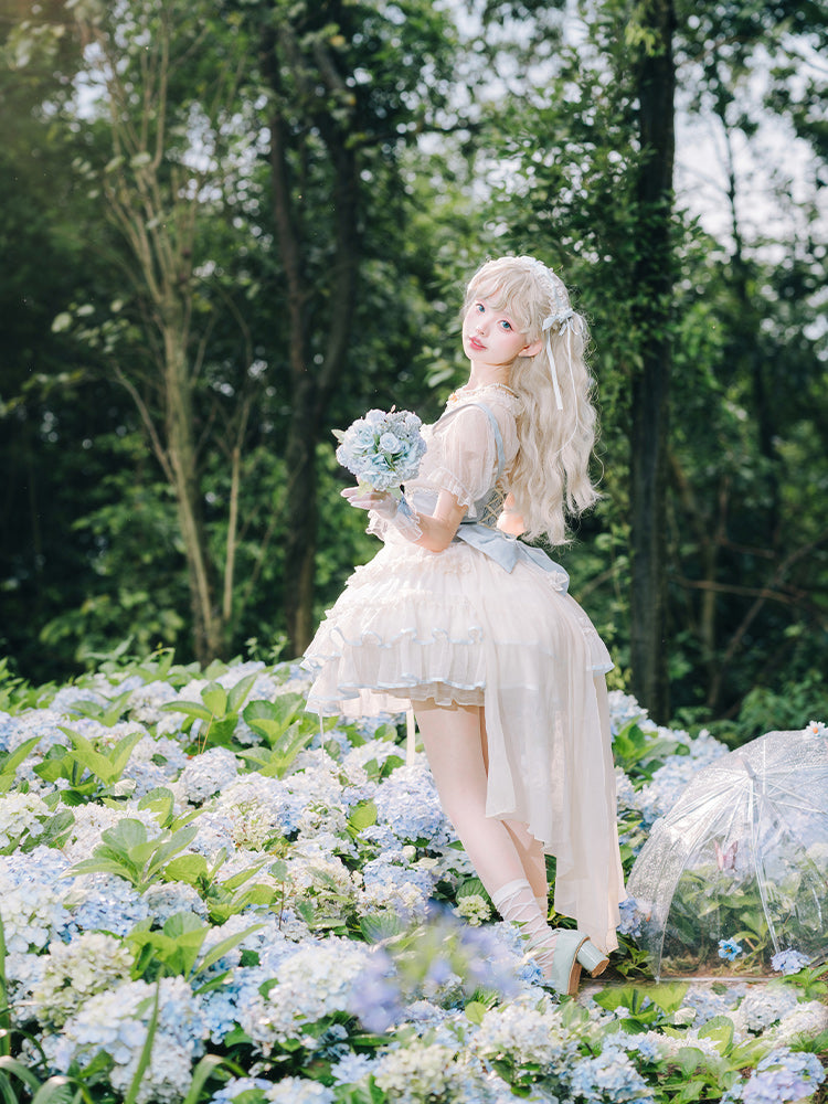 【予約販売】Fairy Garden バレエ風ショートドレス 新色追加