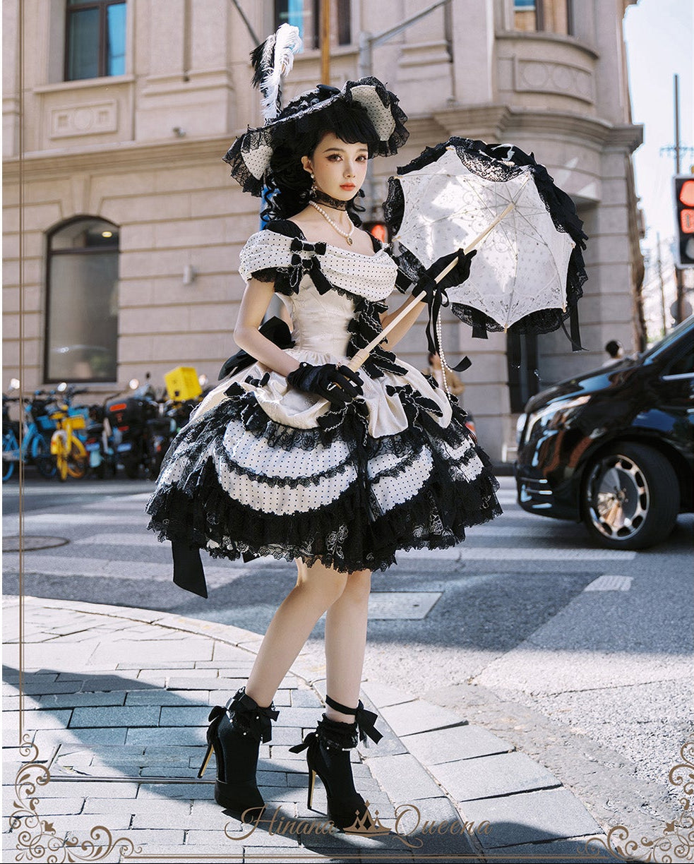 【受注予約11/23まで】The Nightingale of Paris モノトーンドレス・ショートタイプ