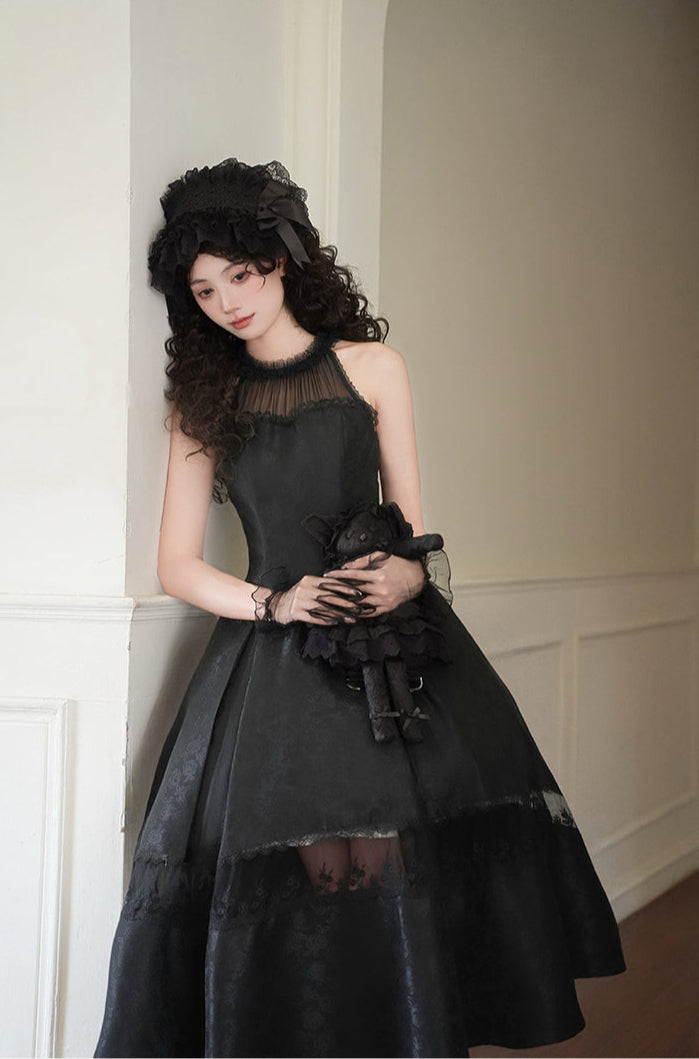 ローズジャガードホルターネックワンピース 単品・セット