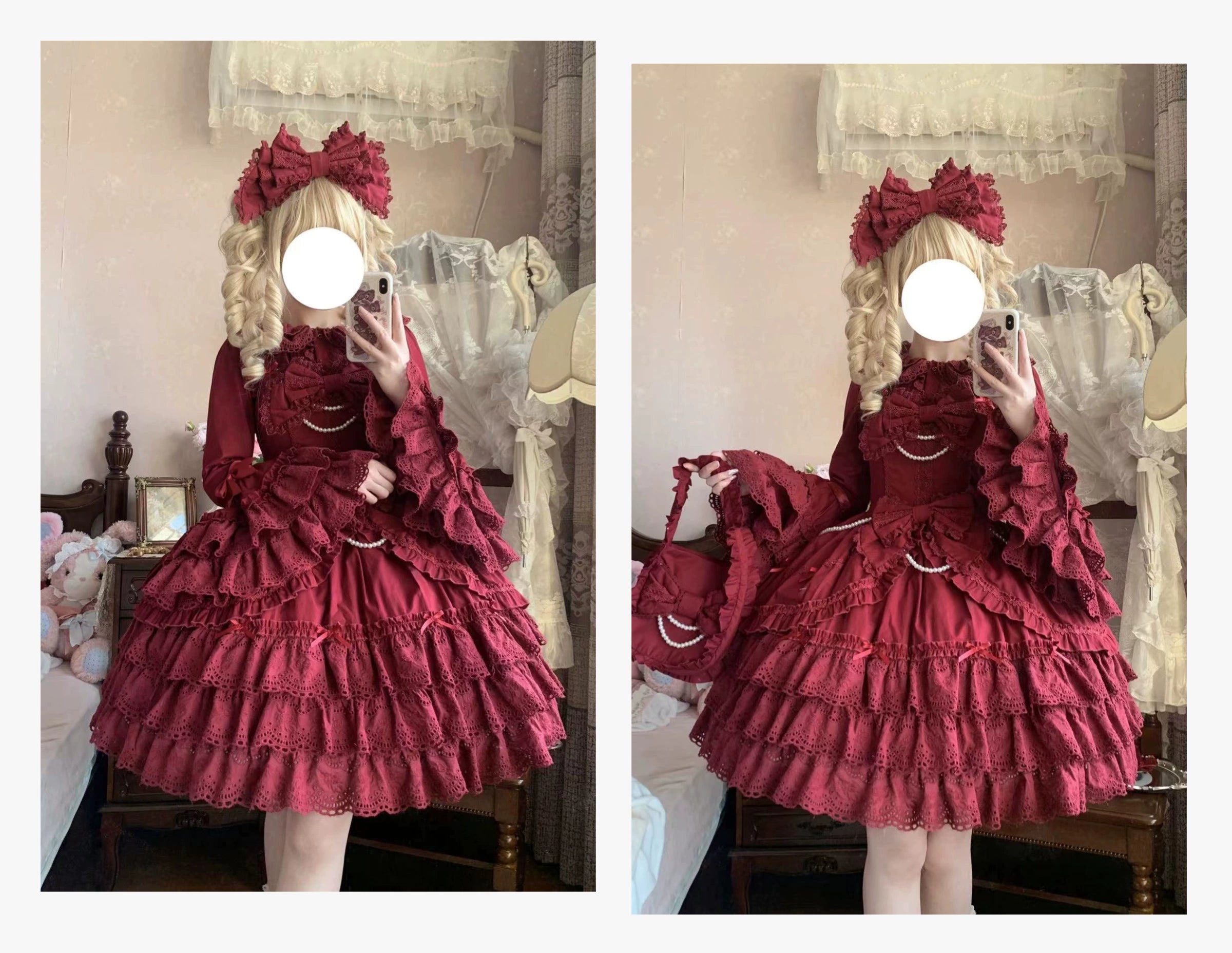 [Pre-orders available until 2/16] Pure Love Heart Language Ribbon and Lace Jumper Skirt