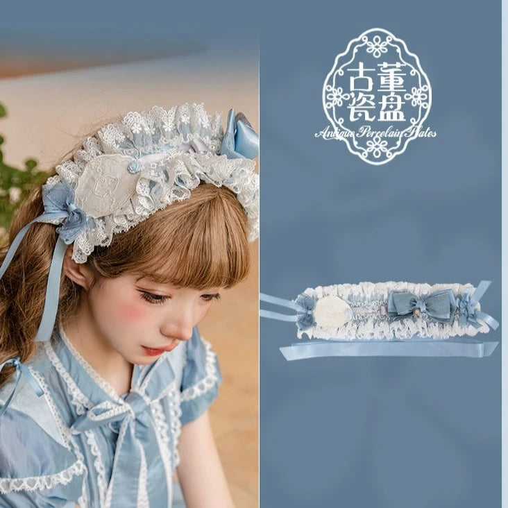 [Only available with simultaneous purchase] Antique Porcelain Plates Accessories